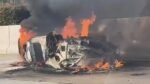 Ngenes! Tabrak Truk di Tol Cinere-Serpong, Mobil Subaru Ludes Terbakar Hingga Tinggal Kerangka