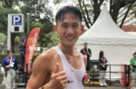 Atlet jalan cepat Indonesia, Hendro Yap. (Foto: Antara/Arindra Meodia)
