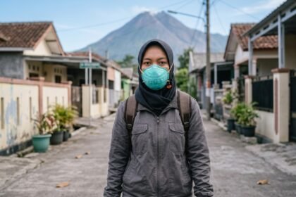 Jangan Anggap Sepele Abu Vulkanik, Ini Langkah Aman Saat Beraktivitas (Foto: GeminiAI)