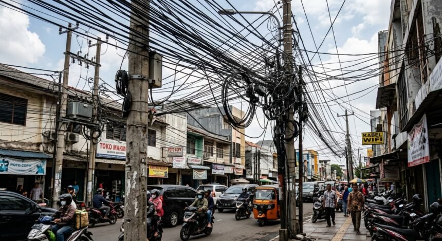 Pemprov DKI Gebrak Kabel Semrawut, Penertiban Digelar Setiap Minggu