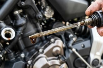 Kapan Terakhir Ganti Oli Motor? Kenali Dampaknya Jika Terlambat (Foto: GeminiAI)