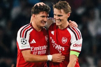 Arsenal Curi Kemenangan di Kandang Napoli pada Liga Champions (Foto: IG/@arsenal)