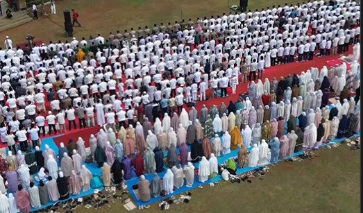 Kemarau Panjang, Ribuan Warga Bogor Gelar Salat Istisqa (Foto: IG/@metrobogor)