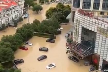 Fujian Diterjang Banjir akibat Topan Saudel, 83.700 Warga Dievakuasi (Foto: X/@capital_prensa)