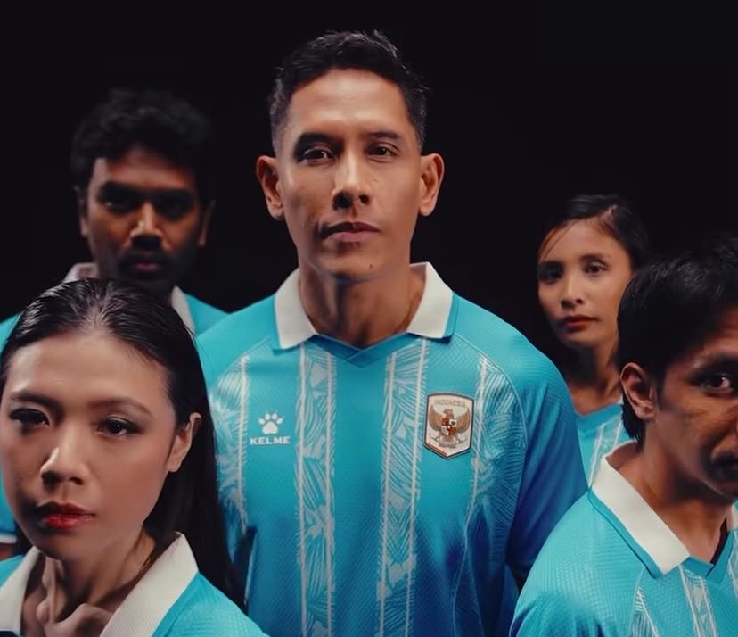 Kelme Rilis Jersey Ketiga Timnas Indonesia, Dengan Warna Dominan Biru (Foto: IG/@kelme.indonesia)