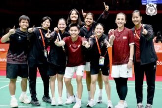 Tim Bulu Tangkis Putri Indonesia Raih Perunggu Asian Games 2026 (Foto: PBSI)