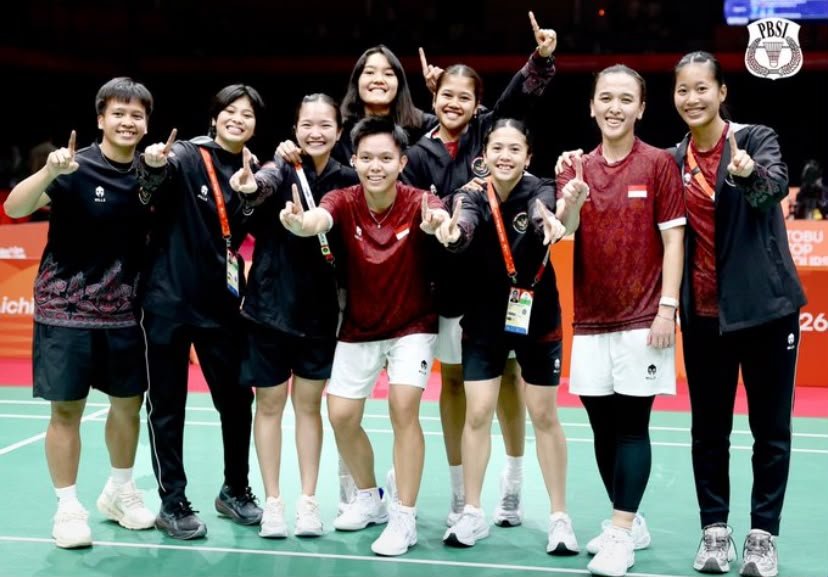 Tim Bulu Tangkis Putri Indonesia Raih Perunggu Asian Games 2026 (Foto: PBSI)