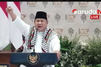 Momen Prabowo Pekikan ‘Free Palestine’ Bergema di Peringatan 100 Tahun Gontor