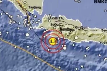Sukabumi Diguncang Gempa Laut M 4,3 Minggu Sore, Terasa Hingga Cianjur dan Bandung Barat