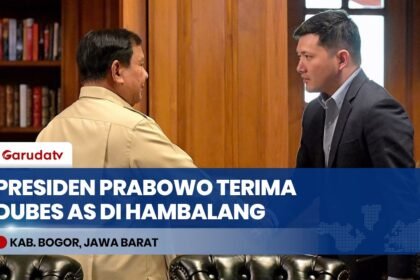 Presiden Prabowo Terima Dubes AS untuk ASEAN di Hambalang, Bahas Kemitraan Strategis