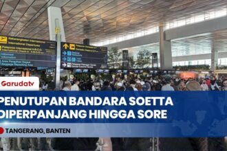 Operasional Bandara Soetta Ditutup Hingga Sore Imbas Abu Vulkanik Gunung Anak Krakatau