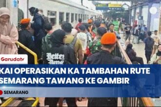 Imbas Erupsi Gunung Anak Krakatau, KAI Operasikan KA Tambahan Semarang Tawang-Gambir