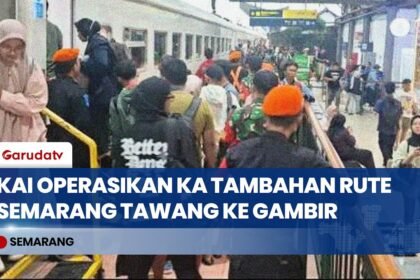 Imbas Erupsi Gunung Anak Krakatau, KAI Operasikan KA Tambahan Semarang Tawang-Gambir