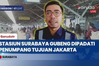 Penerbangan Lumpuh Imbas Abu Krakatau, Stasiun Surabaya Gubeng Dipadati Penumpang Tujuan Jakarta