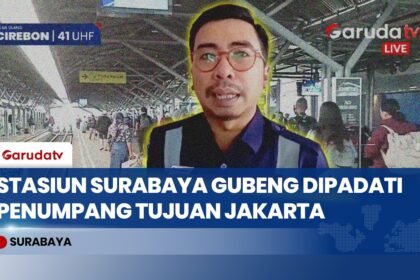 Penerbangan Lumpuh Imbas Abu Krakatau, Stasiun Surabaya Gubeng Dipadati Penumpang Tujuan Jakarta