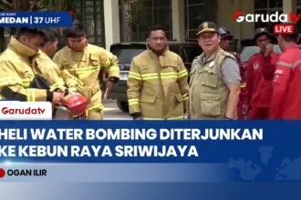 Kebakaran Lahan Gambut Kebun Raya Sriwijaya Capai 30 Hektare, Helikopter Water Bombing Dikerahkan