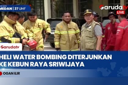 Kebakaran Lahan Gambut Kebun Raya Sriwijaya Capai 30 Hektare, Helikopter Water Bombing Dikerahkan