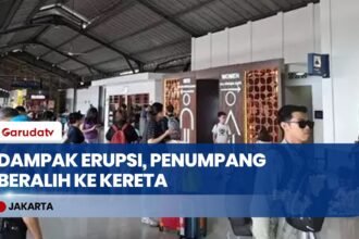 Bandara Ditutup Imbas Erupsi Krakatau, Warga Berbondong-bondong Beralih ke Kereta Api