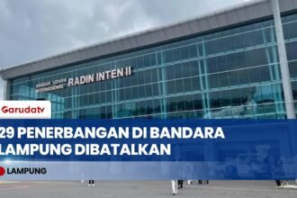 Bandara Radin Inten II Lampung Ditutup Imbas Abu Krakatau, 29 Penerbangan Batal
