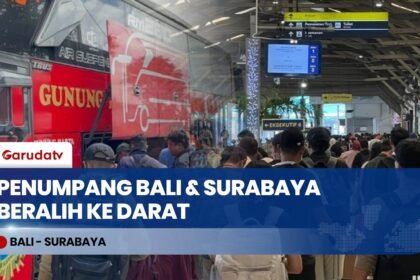 Penerbangan Bali Lumpuh Imbas Krakatau, Penumpang Beralih ke Bus AKAP & Kereta Api