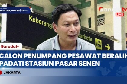 Penerbangan Lumpuh Akibat Erupsi Anak Krakatau, Penumpang Pesawat Serbuan Kereta Api
