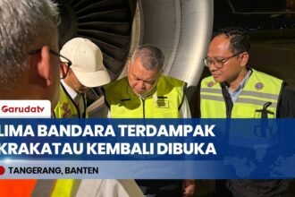 Menhub Dudy Purwagandhi Umumkan 5 Bandara Terdampak Abu Krakatau Kembali Dibuka Berjalan Normal