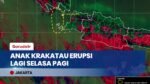 Gunung Anak Krakatau Kembali Erupsi! PVMBG & BMKG Pantau Sebaran Abu ke Samudera Hindia