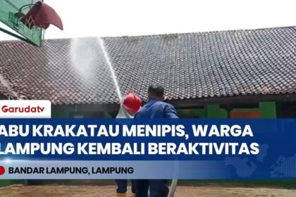 Pasca Erupsi Anak Krakatau: Abu Vulkanik Menipis, Warga Bandar Lampung Kembali Beraktivitas