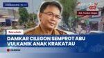 Atasi Abu Vulkanik Anak Krakatau, Pemkot Cilegon Intensifkan Penyemprotan Jalan Protokol