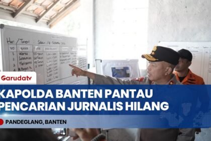 Kapolda Banten Pantau Langsung Pencarian Rombongan Jurnalis & ABK Hilang Di Selat Sunda