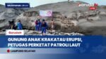 Cegah Bahaya Erupsi Anak Krakatau, Petugas Gabungan Sisir Perairan dan Bagi Masker
