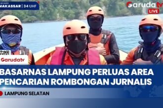 Sejak Senin Hilang Kontak, Tim Basarnas Baku Keras Cari Rombongan Jurnalis di Perairan Selat Sunda