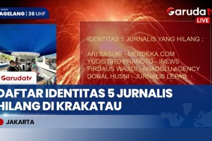 Identitas 5 Jurnalis & 3 Awak Kapal yang Hilang Kontak di Perairan Gunung Anak Krakatau