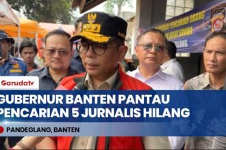 Gubernur Banten Andra Soni Pantau Operasi Pencarian 5 Jurnalis & 3 ABK di Selat Sunda