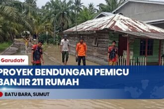 Proyek Perbaikan Bendungan Diduga Pemicu Banjir Batubara, Puluhan Hektar Sawah Ikut Rendam