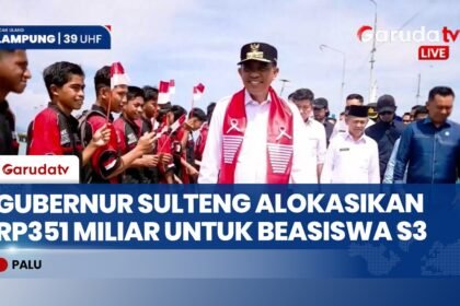 Dorong SDM Unggul, Pemprov Sulteng Gelontorkan Rp351 Miliar Bantuan Pendidikan Hingga Jenjang S3!