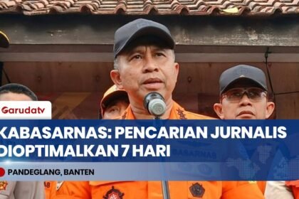 Kabasarnas Mohammad Syafii: Operasi SAR Jurnalis Hilang di Selat Sunda Dioptimalkan 7 Hari