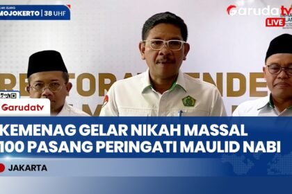 Kemenag Gelar Nikah Massal Maulid Nabi, Pasangan Pengantin Dapat Mahar dan Tabungan