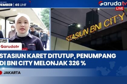 Imbas Penutupan Stasiun Karet, Penumpang di Stasiun BNI City Melonjak 326 Persen