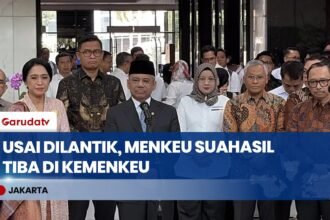 Usai Dilantik Presiden Prabowo, Menkeu Suahasil Nazara Tiba di Kementerian Keuangan