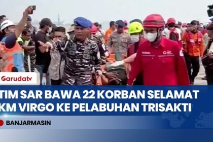 Detik-Detik 22 Korban Selamat KM Virgo Dievakuasi ke Pelabuhan Trisakti Banjarmasin
