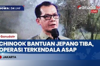 Helikopter Chinook Bantuan Jepang untuk Karhutla Kalbar Belum Bisa Terbang