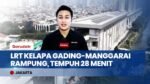 LRT Kelapa Gading-Manggarai Siap Diresmikan: Waktu Tempuh 28 Menit, Terkoneksi TransJakarta