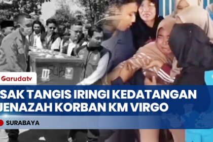 Tangis Haru Sambut Kedatangan Jenazah Imam Suparno, Korban KM Virgo Tiba di Surabaya