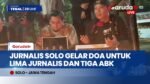 Aksi Solidaritas di Solo: Puluhan Jurnalis Nyalakan Lilin dan Doa Bersama untuk Korban Arupadhatu 1