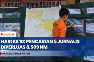 SAR Hari Ke-10 KM Arupadhatu I: Area Pencarian 5 Jurnalis Diperluas Hingga 8.509 NM