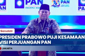 Presiden Prabowo Hadiri HUT ke-28 PAN dan Resmikan Gerakan Pansar Sembako Murah