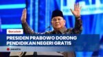 Presiden Prabowo Bakal Gratiskan Sekolah dan Kuliah Negeri dari Dana Sitaan Koruptor