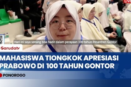 Apresiasi Pidato Presiden Prabowo di Gontor, Mahasiswa Asal Tiongkok Mengaku Bangga