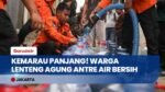Dampak Kemarau Panjang: Warga Lenteng Agung Antre Air Bersih dari BPBD DKI Jakarta